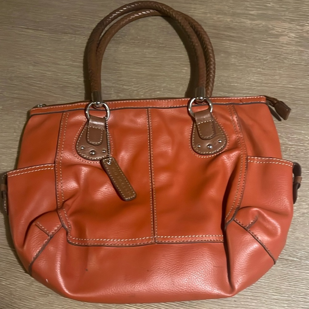 Kim Rogers brown leather handbag